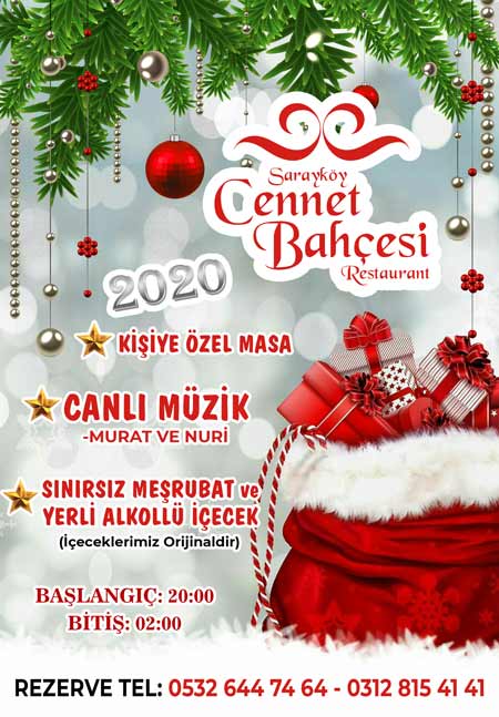 Sarayköy Cennet Bahçesi Yılbaşı Programı 2020